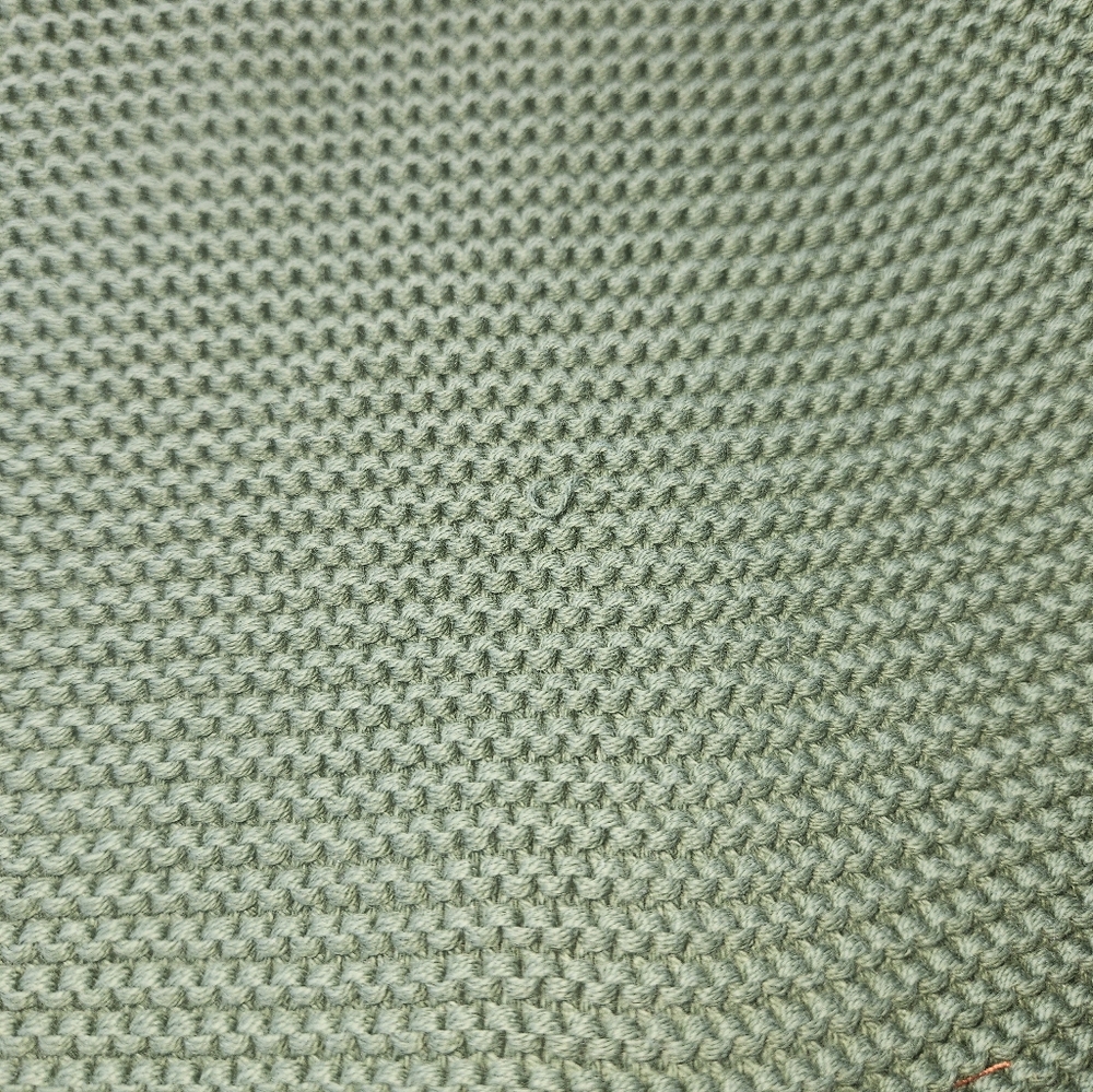Lands’ End Green Cotton Cardigan Sweater Size 16W–18W Button Front - Picture 6 of 6